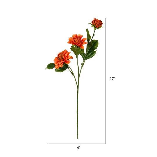 6 Pack: Orange Dahlia Spray